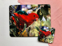 King Parrot Placemat & Coaster Set $40