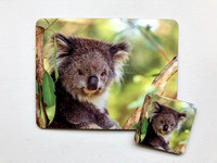 Koala Placemat & Coaster set $40