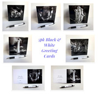 Black & White Cards 5pk $15